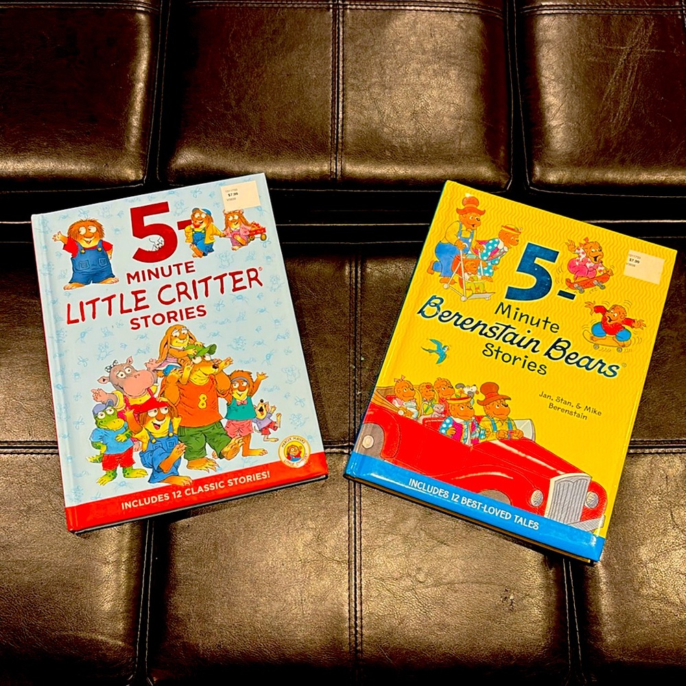 Book bundle, two 5 minute story collection books, in good condition.